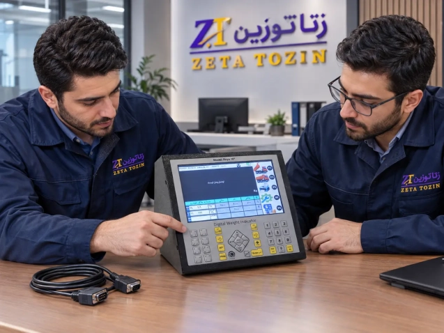 زتا توزین ZetaTozin آموزش نصب نمایشگر باسکول