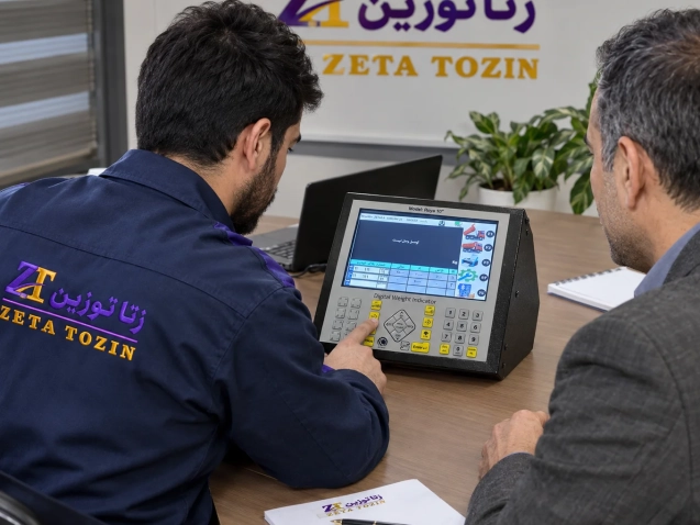 زتا توزین ZetaTozin آموزش تنظیم نمایشگر باسکول و تنظیمات نمایشگر وزن برای سیستم توزین